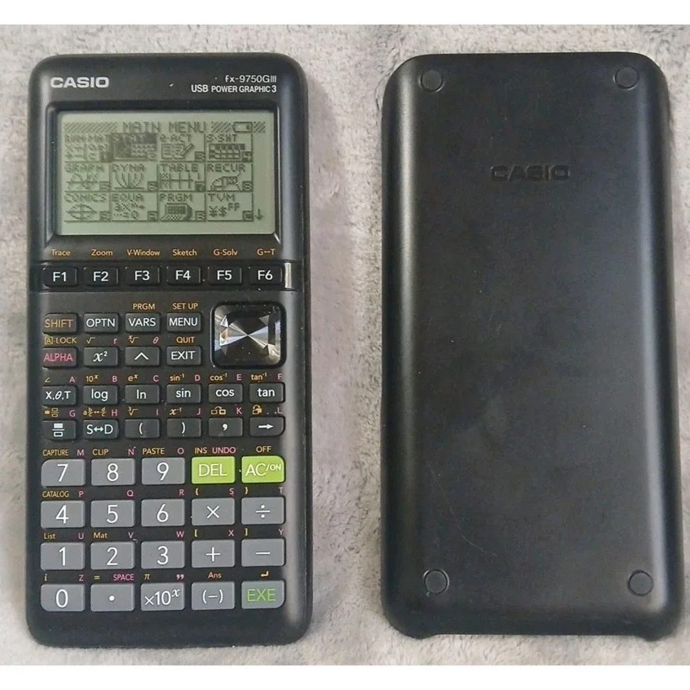CASIO fx-9750GIII Graphing Calculator‎ /Case Black USB Power Graphic 3 Working
